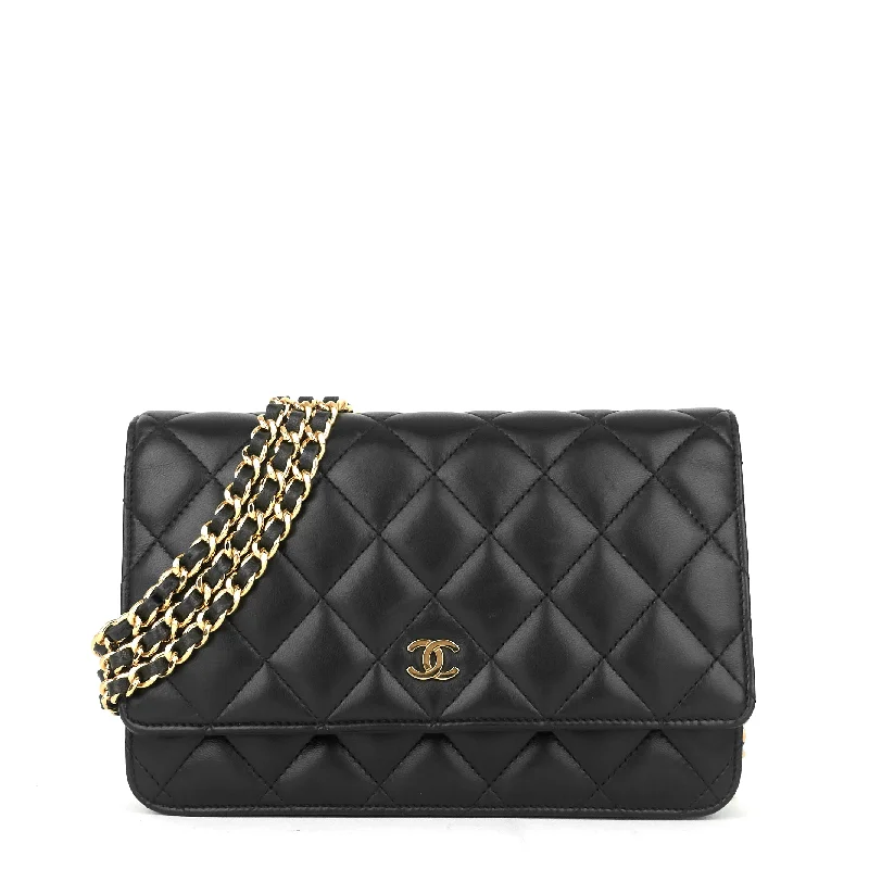 Chanel Quilted Leather Shoulder Bag for FashionistasWallet on Chain Lambskin Leather Bag