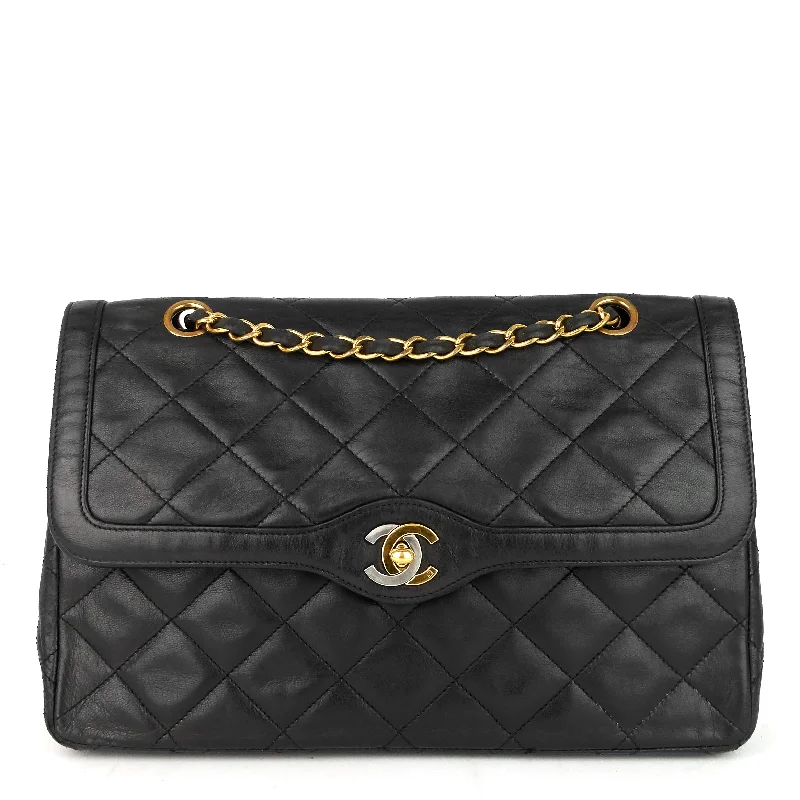 Chanel Designer Handbag with Unique DesignDouble Flap Quilted Lambskin Leather Bag