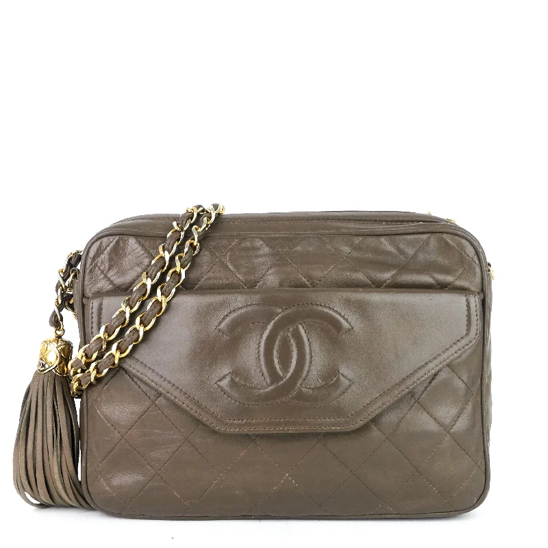 Chanel Luxury Handbag for High - End EventsLambskin Leather Crossbody Camera Bag