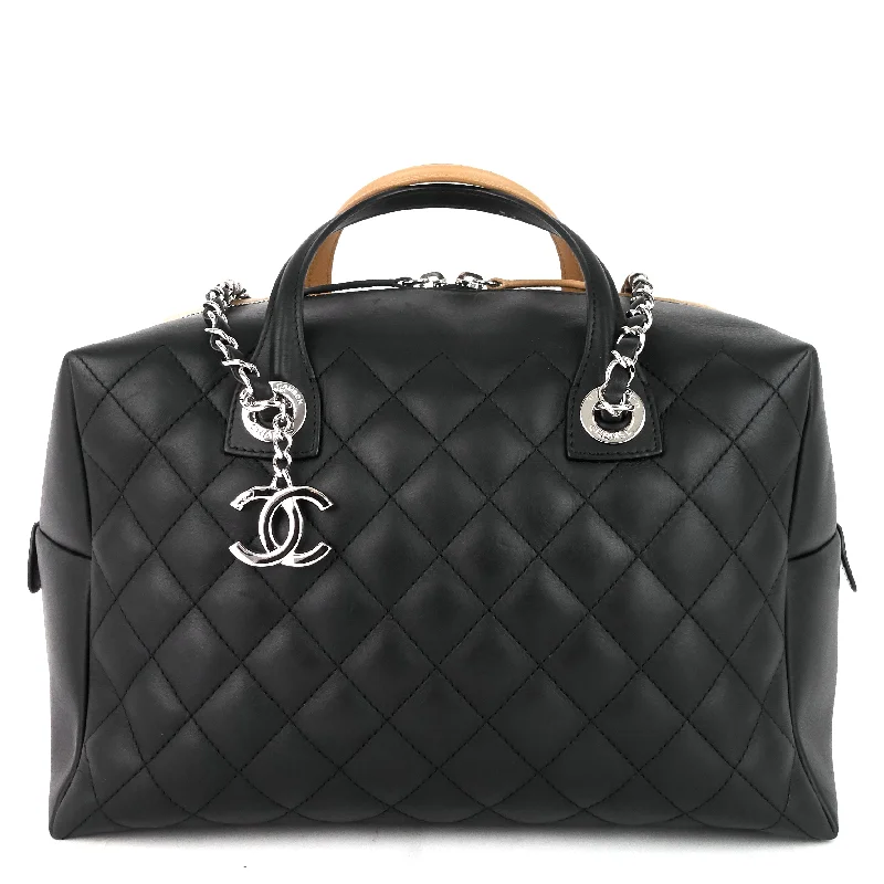 Chanel Chain Strap Handbag for Everyday UseFeather Weight Leather Bowling Bag