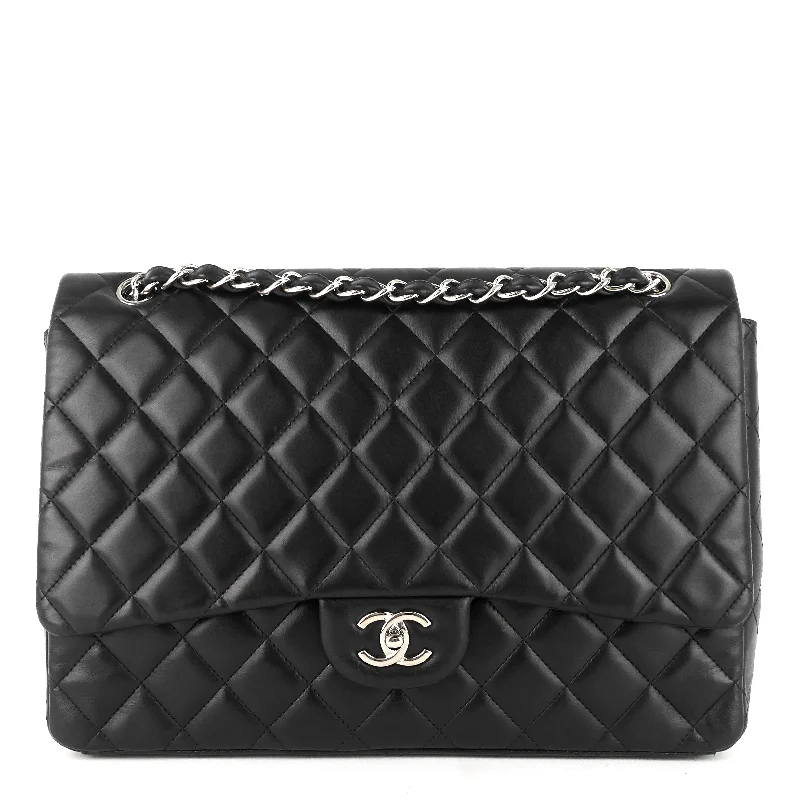 Chanel All - Match Handbag for Versatile StylingClassic Single Flap Maxi Lambskin Leather Bag