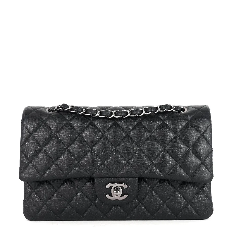 Chanel Designer Handbag with Unique DesignDouble Flap Quilted Caviar Leather Bag