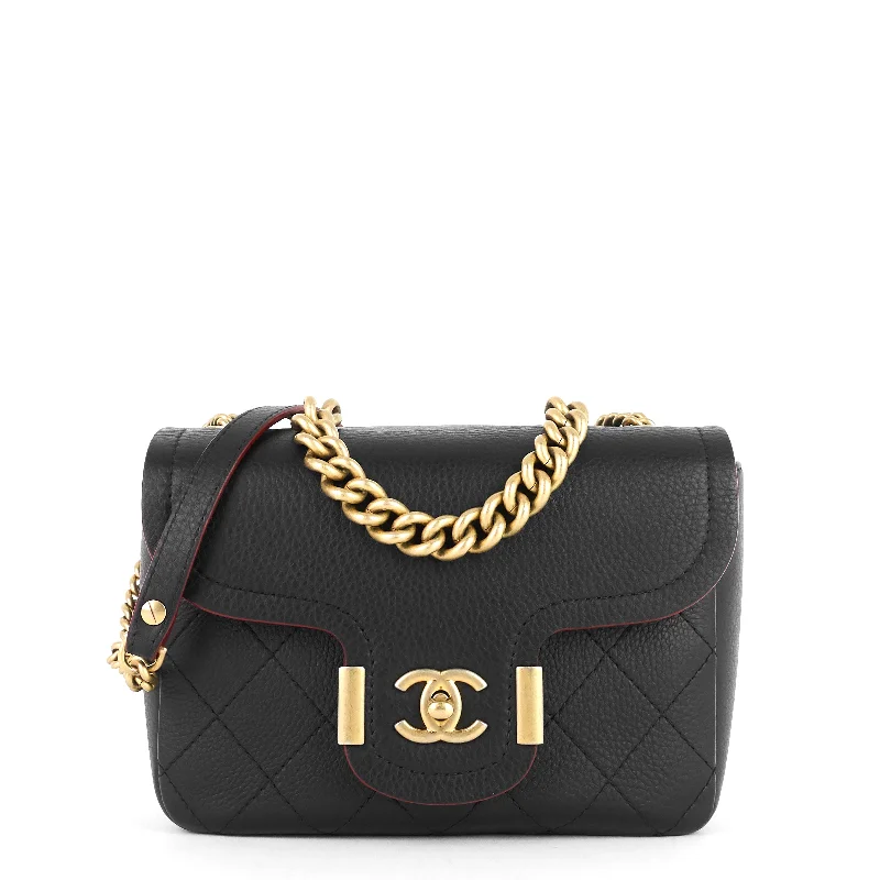 Chanel Vintage Inspired Handbag for Retro LoversArchi Calfskin Chic Flap Bag