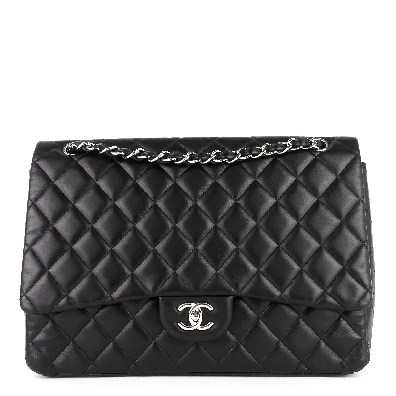 Chanel All - Match Handbag for Versatile StylingMaxi Single Flap Lambskin Bag