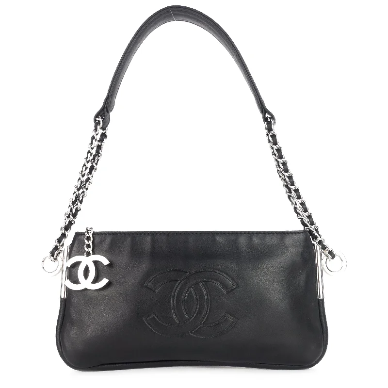 Chanel Black Handbag for Business MeetingsUltimate Soft Lambskin Leather Pochette Bag