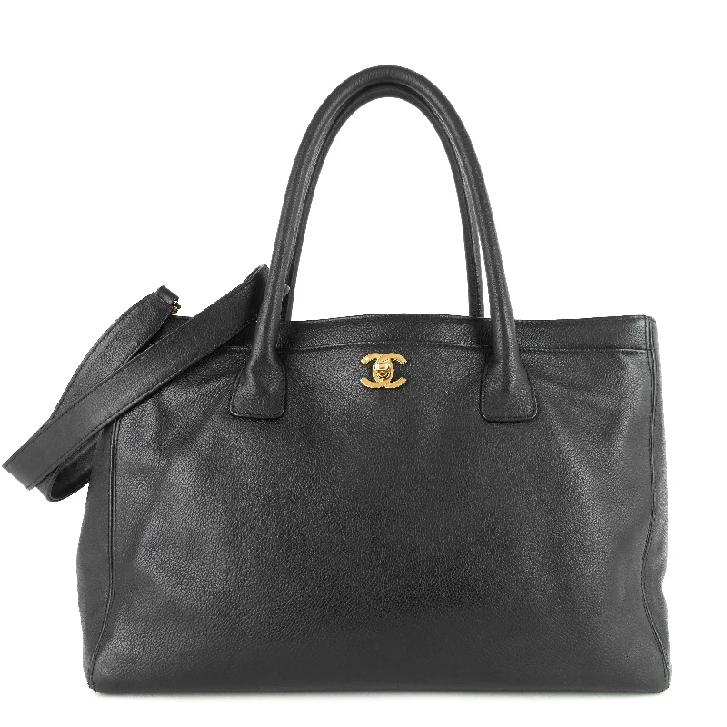 Chanel Designer Handbag with Unique DesignExecutive Cerf XL Caviar Leather Tote Bag