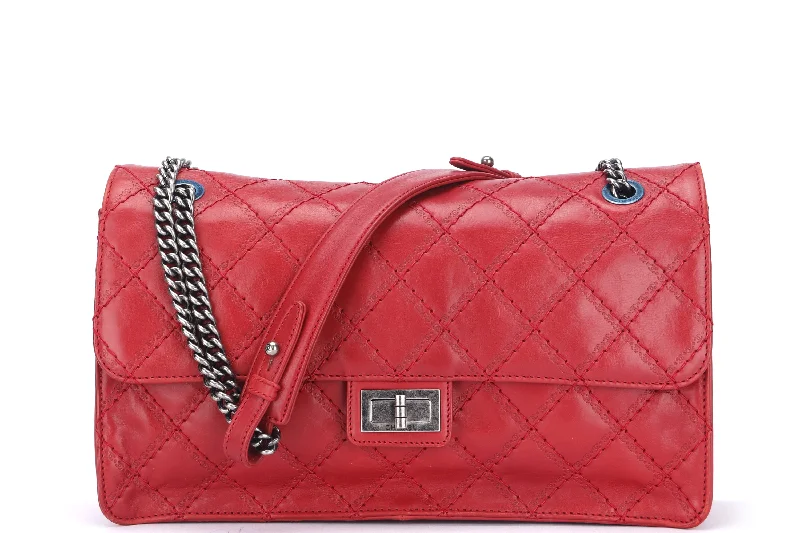 Chanel Limited Edition Handbag for CollectorsCHANEL REISSUE 226 (1592xxxx) RED CALF LEATHER WITH RUTHENIUM CHAIN, WITH CARD, WITH DUST COVER