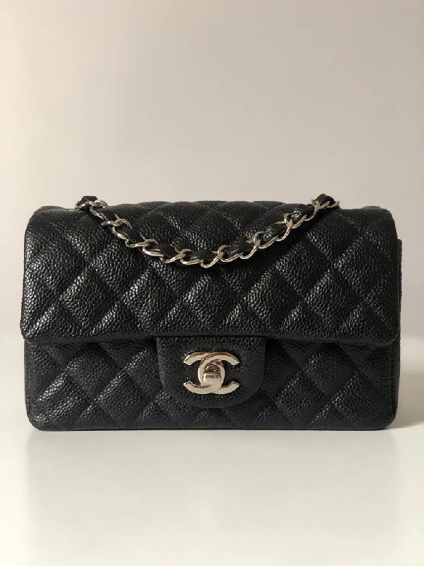 Chanel Medium Tote Bag for Office LadiesChanel Caviar Black Quilted Classic Flap Mini SHW