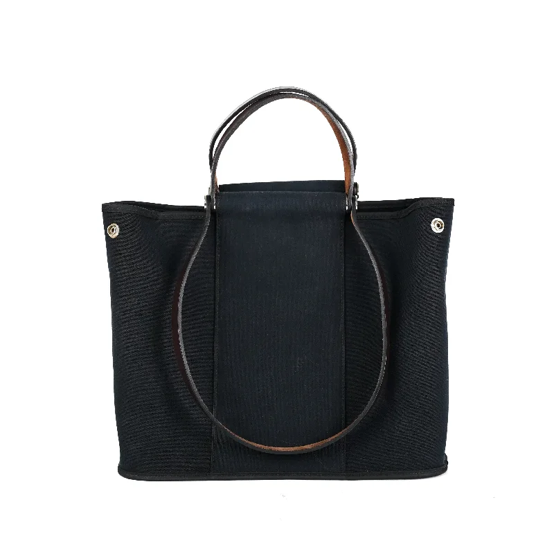 Hermes Canvas Bag Black - M Stamp