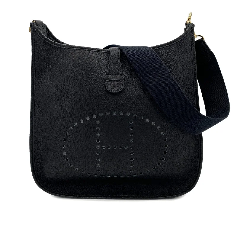 Hermes Vintage Evelyn GM Black Fjord PHW #B 90245667