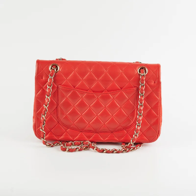 Chanel Handbag with Adjustable Strap for ComfortChanel Medium/Large Classic Double Flap Red