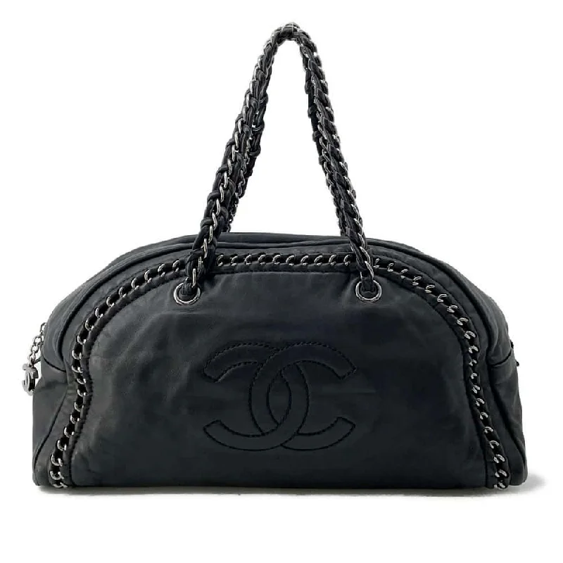 Chanel Colorful Handbag for Spring OutfitsCHANEL Luxury Line Travel Bag Black A31405 Leather