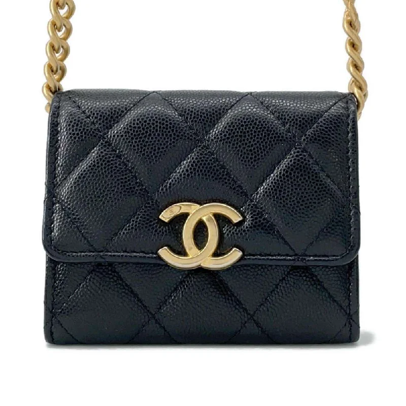 Chanel All - Match Handbag for Versatile StylingCHANEL Mini Materasse Chain Shoulder Black AP2629 Caviar Leather