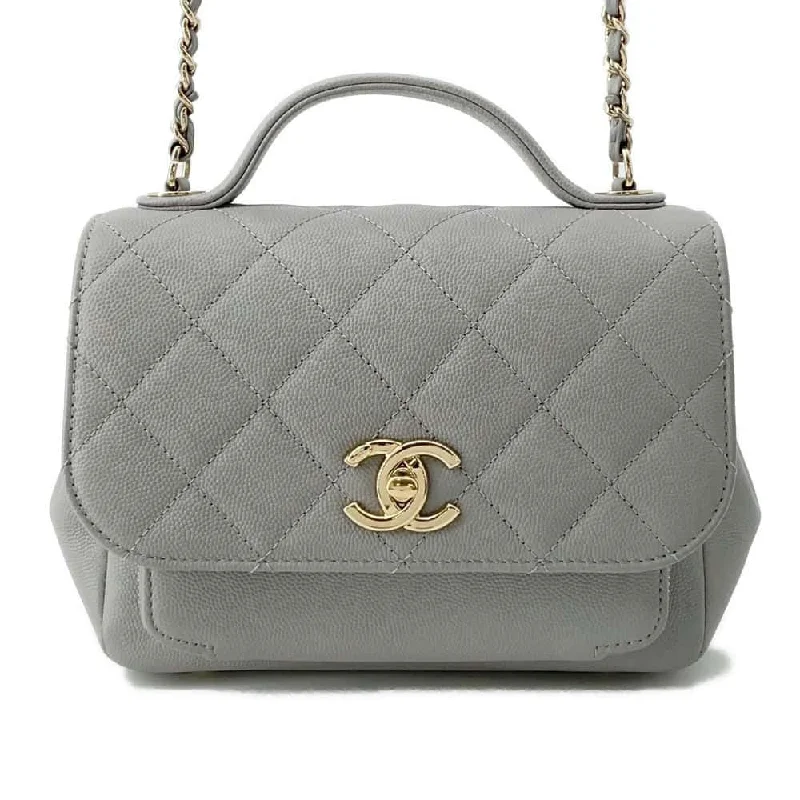 Chanel Medium Tote Bag for Office LadiesCHANEL Matelasse Business Affinity Shoulder Bag Gray A93749 Leather