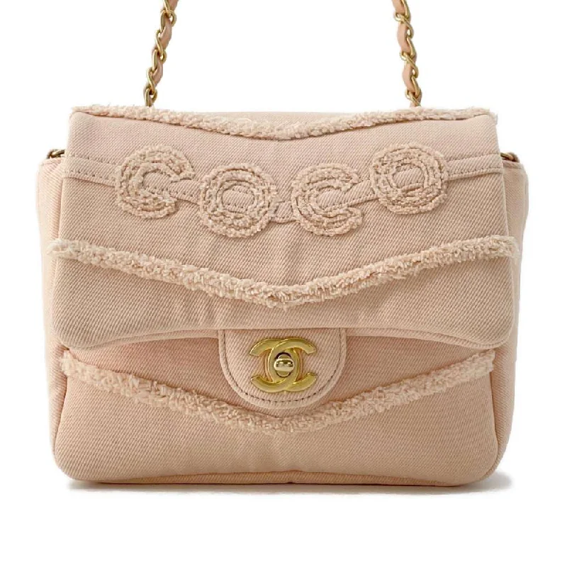 Chanel Chain Strap Handbag for Everyday UseCHANEL COCO Flap ChainShoulder Bag Pink AS1595 Denim