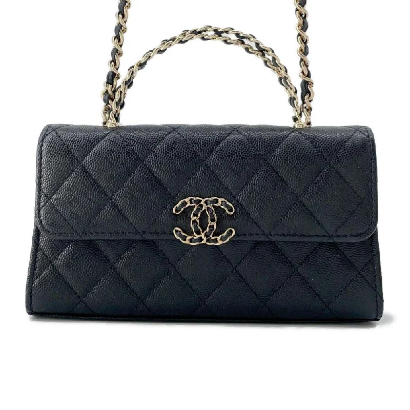 Chanel Lightweight Handbag for Daily ErrandsCHANEL Matelasse phone case Black AP3238 Caviar Leather