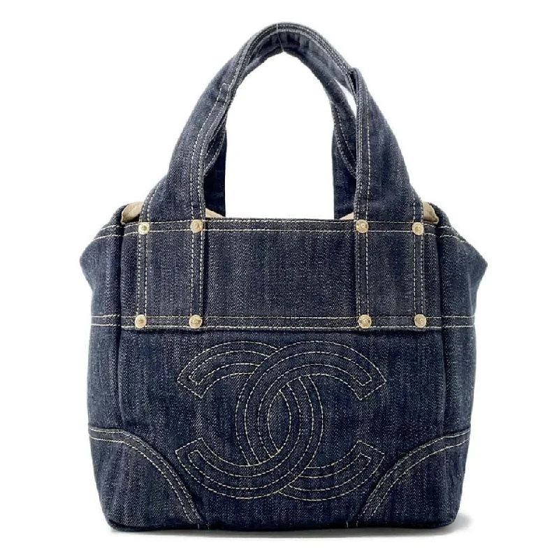 Chanel Medium Tote Bag for Office LadiesCHANEL Sparkling denim tote Blue A31985 Denim