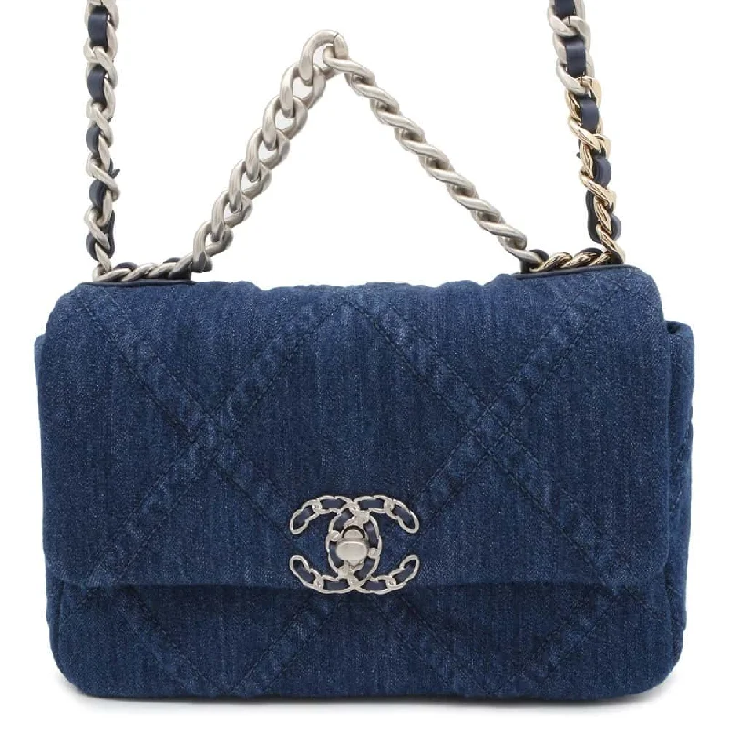 Chanel Vintage Inspired Handbag for Retro LoversCHANEL CHANEL19 Matelasse ChainShoulder Bag Blue AS1160 Denim