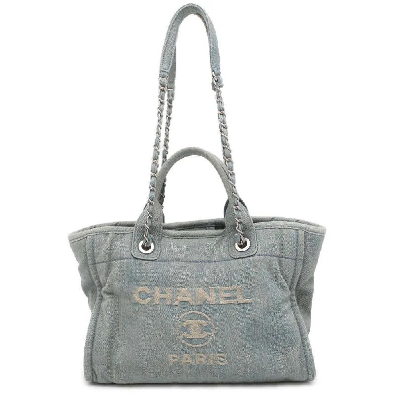 Chanel New Arrival Handbag with Gold HardwareCHANEL Deauville Light Blue AS3257 Denim Size Small