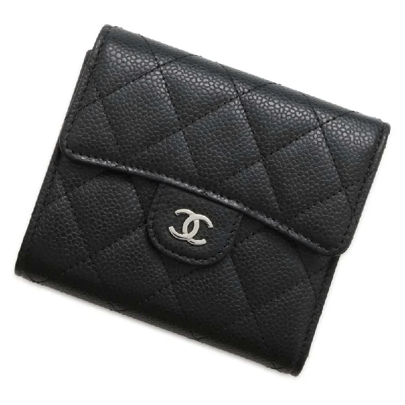 Chanel Small Crossbody Bag for TravelCHANEL Matelasse Classic Small Flap Wallet Black AP0231 Caviar Leather