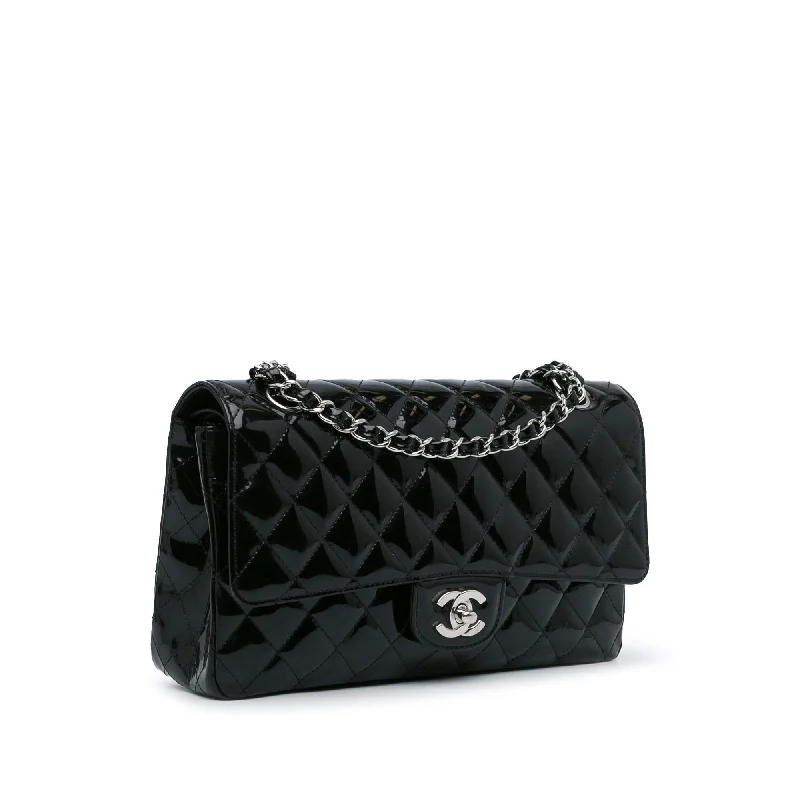 Chanel Black Handbag for Business MeetingsChanel Medium Classic Patent Double Flap (YMfskG)