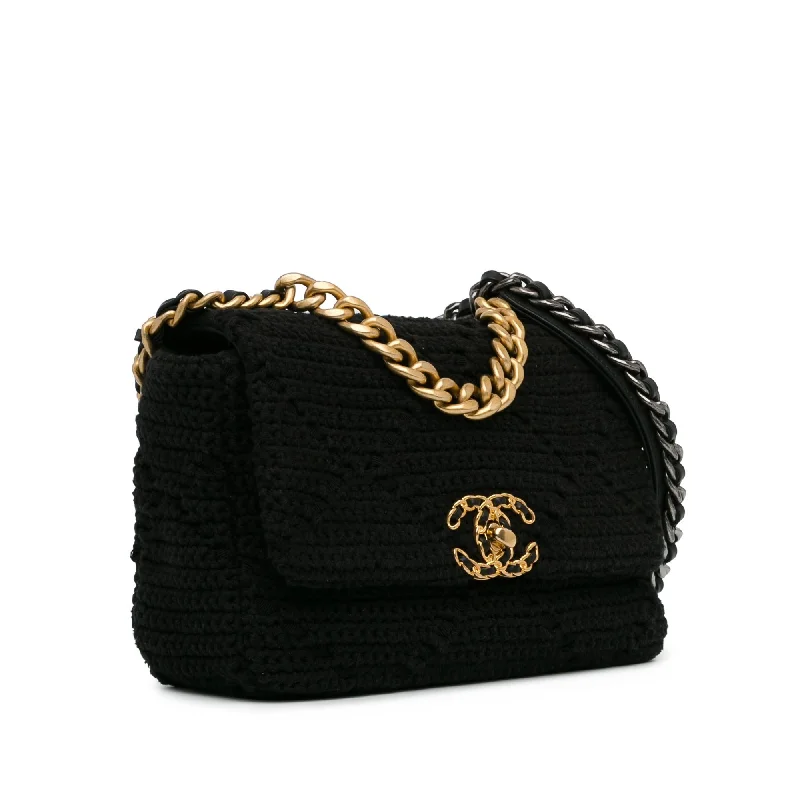 Chanel Designer Handbag with Unique DesignChanel Medium Crochet 19 Flap (25L36s)