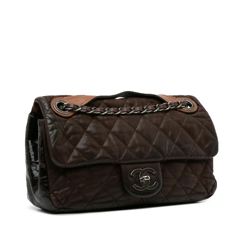 Chanel Classic Flap Bag for Evening PartyChanel Medium Iridescent Calfskin In The Mix Flap (6KToLL)