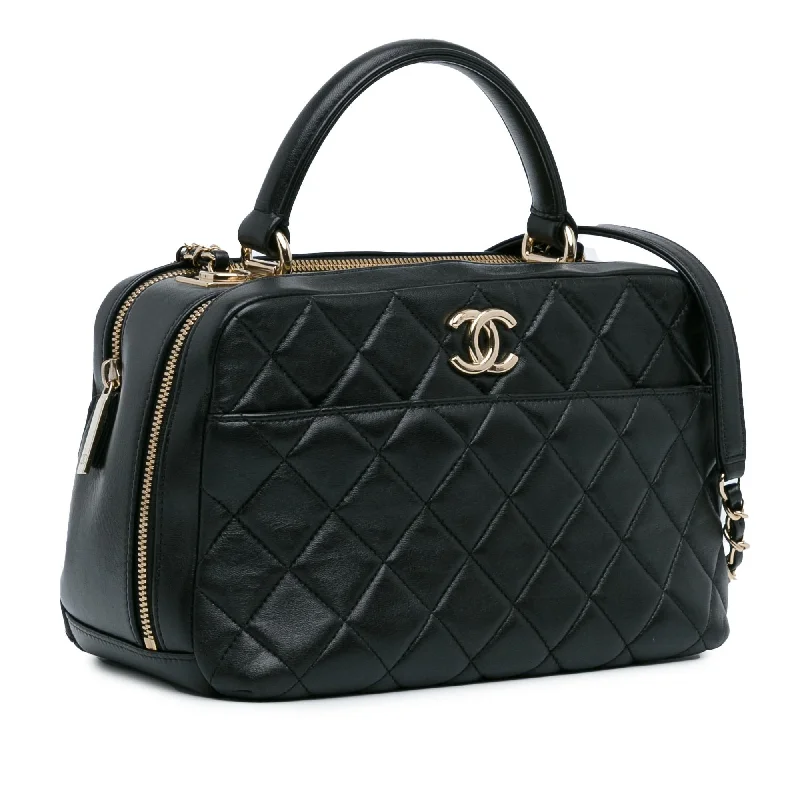 Chanel New Arrival Handbag with Gold HardwareChanel Medium Lambskin Trendy CC Bowling Bag (6zNdDE)