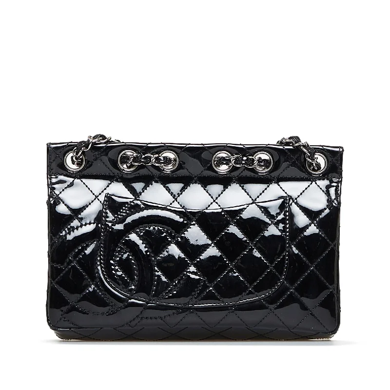 Chanel Luxury Handbag for High - End EventsChanel Medium Patent Chain-Through Flap Bag (TQ2hq6)