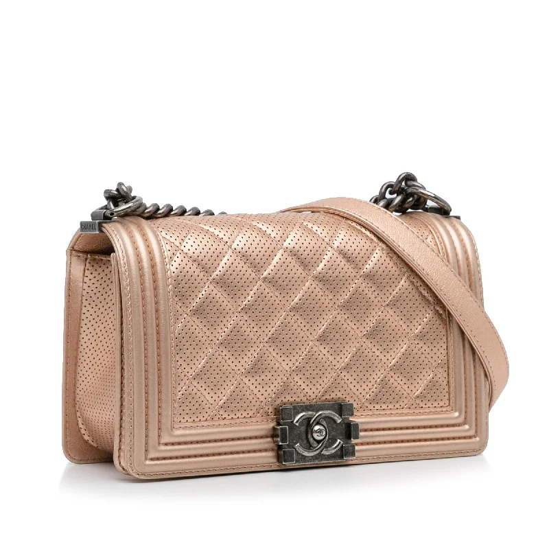 Chanel Colorful Handbag for Spring OutfitsChanel Medium Perforated Lambskin Boy Flap (Fd6Dnd)