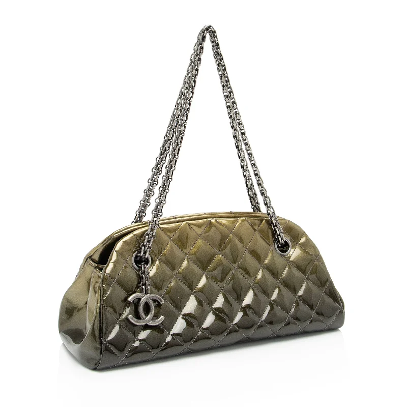 Chanel Quilted Leather Shoulder Bag for FashionistasChanel Metallic Patent Leather Just Mademoiselle Bowler Bag (9cE7hE)