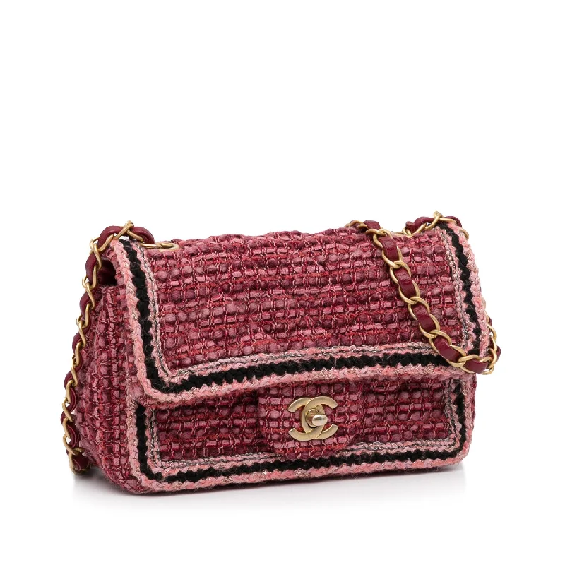 Chanel Colorful Handbag for Spring OutfitsChanel Mini Braided Classic Tweed Single Flap Bag (lsYBtL)