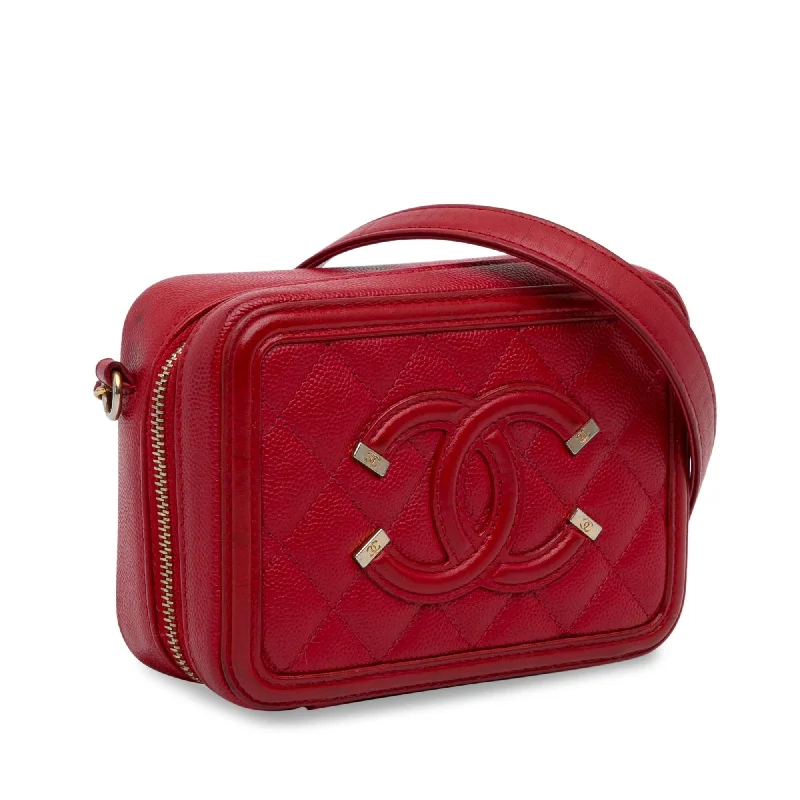 Chanel Lightweight Handbag for Daily ErrandsChanel Mini CC Filigree Caviar Vanity Crossbody (Xm0DS6)