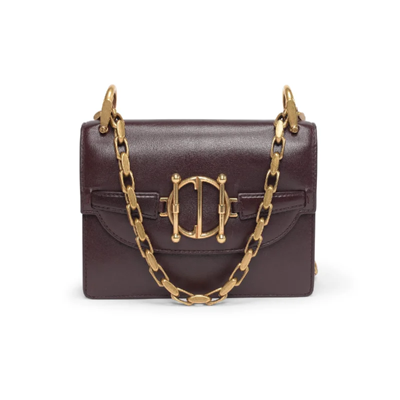 Christian Dior tote bags with a printed Dior logo on the frontDior Burgundy Lambskin DiorDirection Shoulder Bag