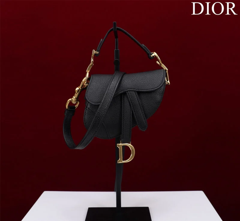 Christian Dior Saddle bags with a distressed leather finishDior Bag