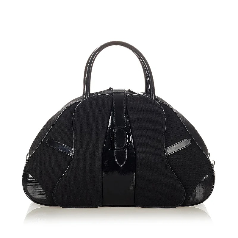 Fashion - forward Christian Dior tote bags for the modern womanDior Double Saddle Nylon Dome Bag (SHG-23599)