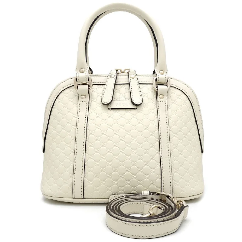 Women Gucci bags with a front - zip pocket for small itemsGucci 2Way Bag Micro Guccissima Leather