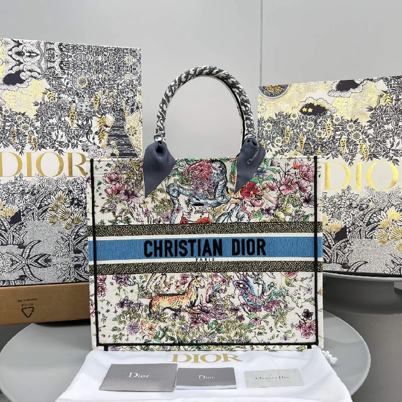 Christian Dior Saddle bags with a distressed leather finishChristian Dior Book Tote Bag